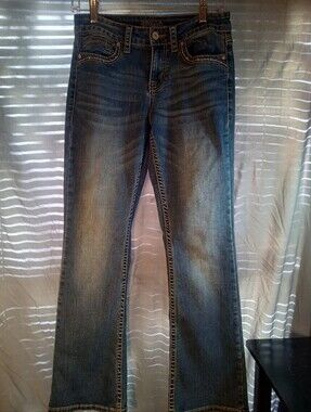 Shyanne Straight Leg Denim Blue Jeans